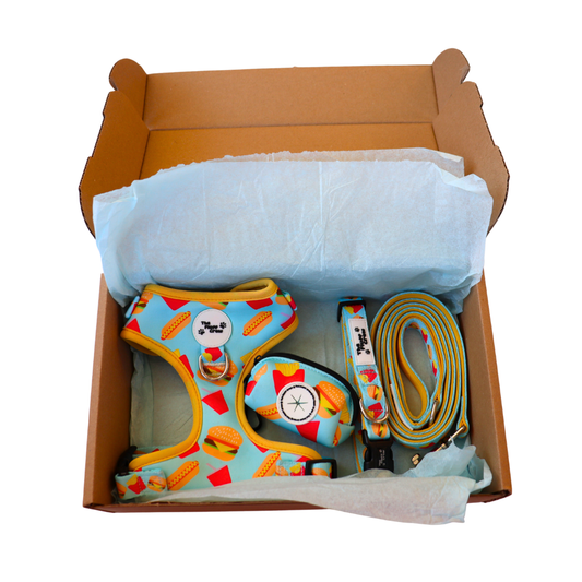 Fluff & Fries Adjustable Harness Set