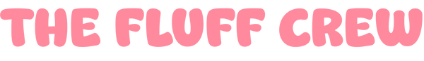 Pink text 'The Fluff Crew'